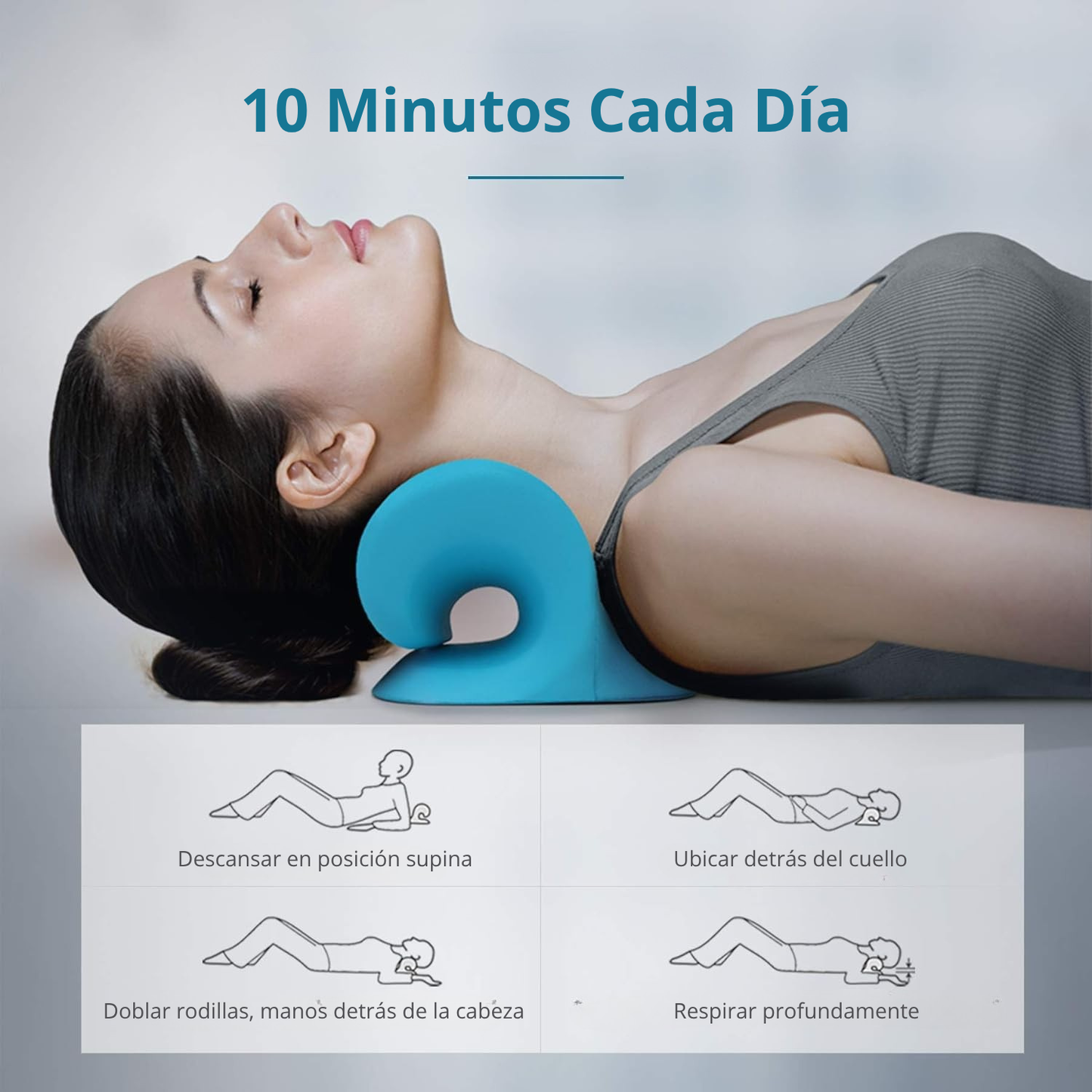 SOPORTE CUELLO ALMOHADA DE ESTIRAMIENTO